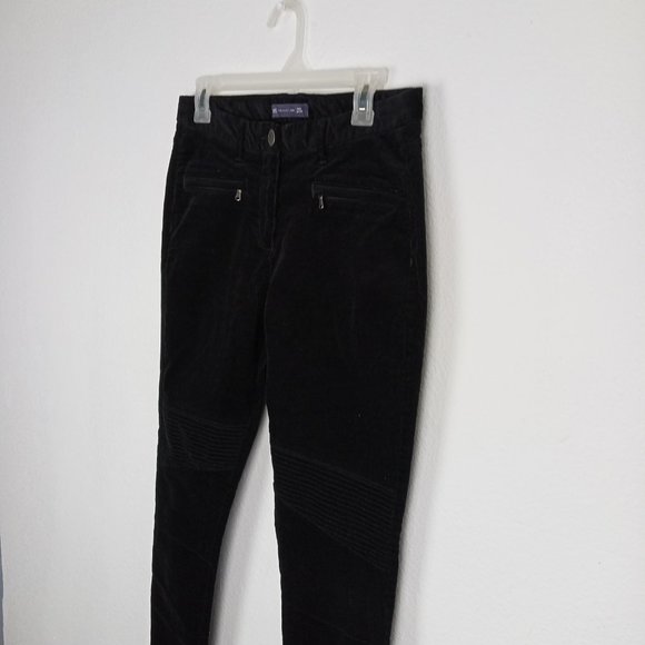 Marks & Spencer Collection Ankle Grazer Corduroy Pants Women's USA Size 6 Black - Picture 2 of 12